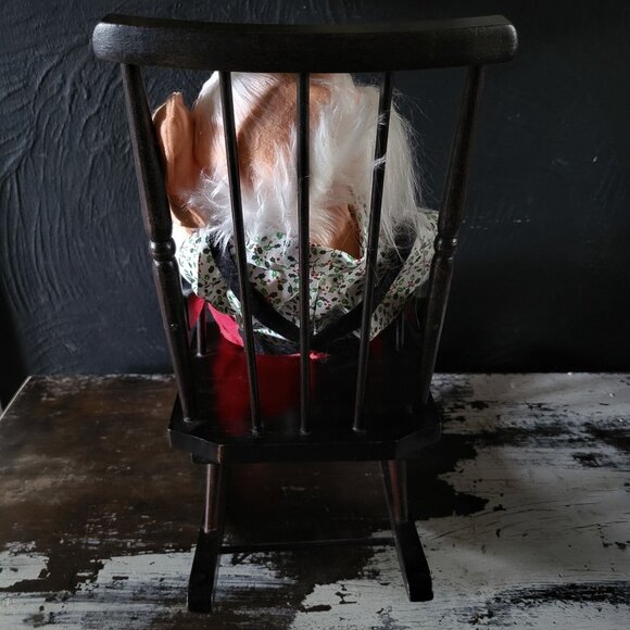 Vintage Annalee Santa Sleeping In Rocking Chair Doll, Vintage Christmas - Picture 6 of 9